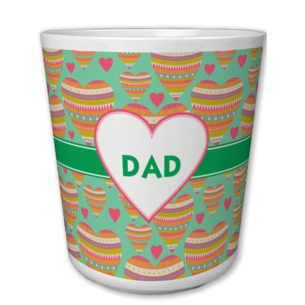 Custom Hearts Plastic Tumbler 6oz (Personalized)