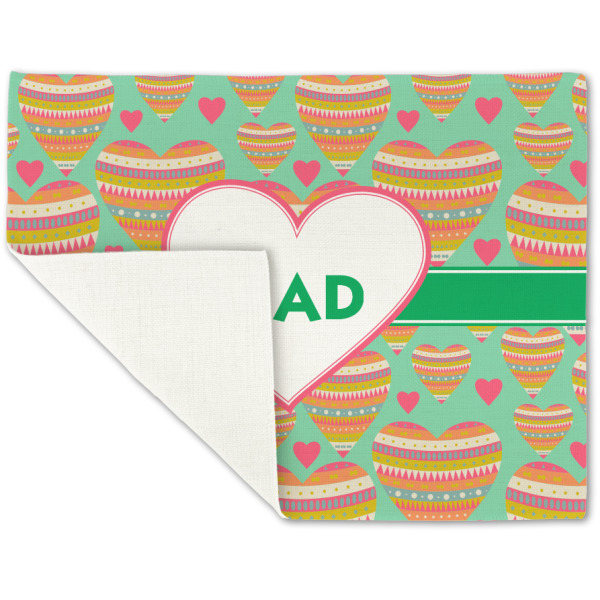 Custom Design - Linen Placemat - Folded Corner (single side)