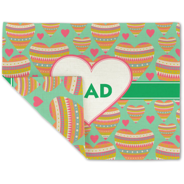 Custom Design - Linen Placemat - Folded Corner (double side)