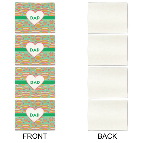 Custom Design - Linen Placemat - APPROVAL Set of 4 (single sided)