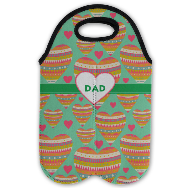 Custom Design - Double Wine Tote - Flat