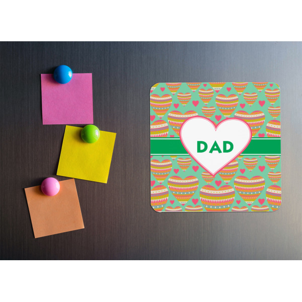 Custom Design - Square Fridge Magnet - LIFESTYLE