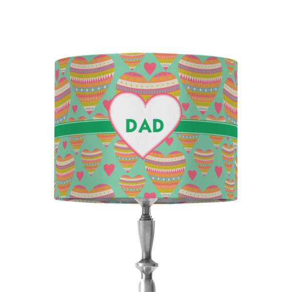 Custom Hearts 8" Drum Lamp Shade - Fabric (Personalized)
