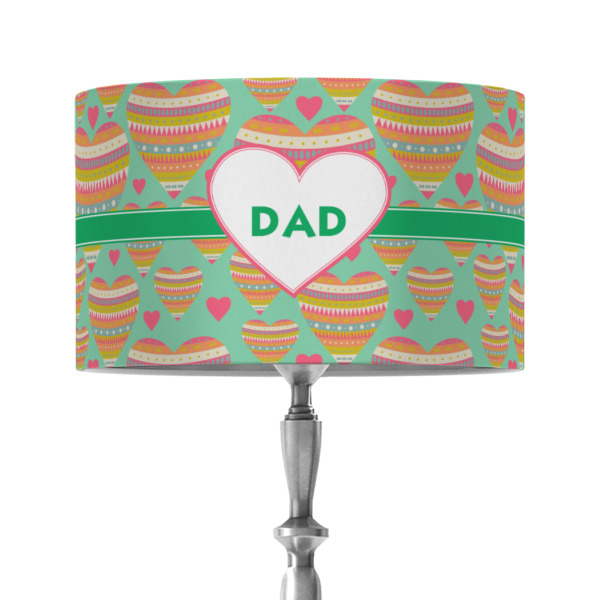 Custom Design - 12" Drum Lampshade - ON STAND (Fabric)