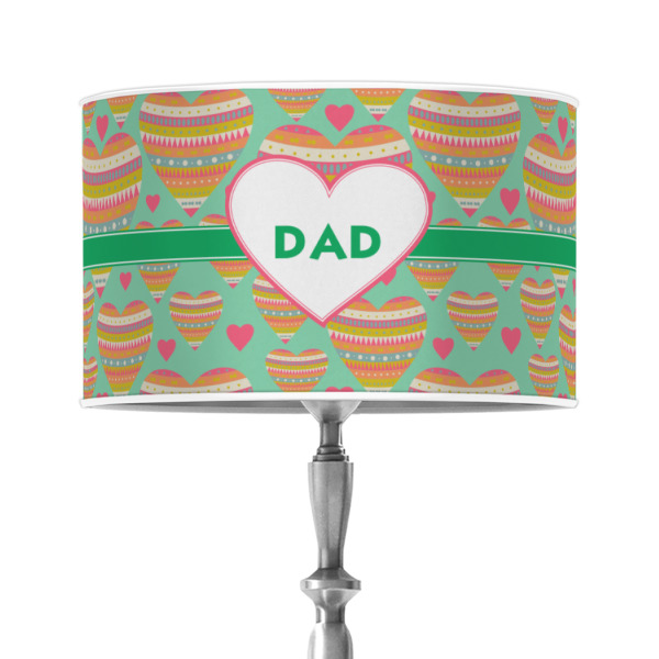 Custom Hearts 12" Drum Lamp Shade - Poly-film (Personalized)