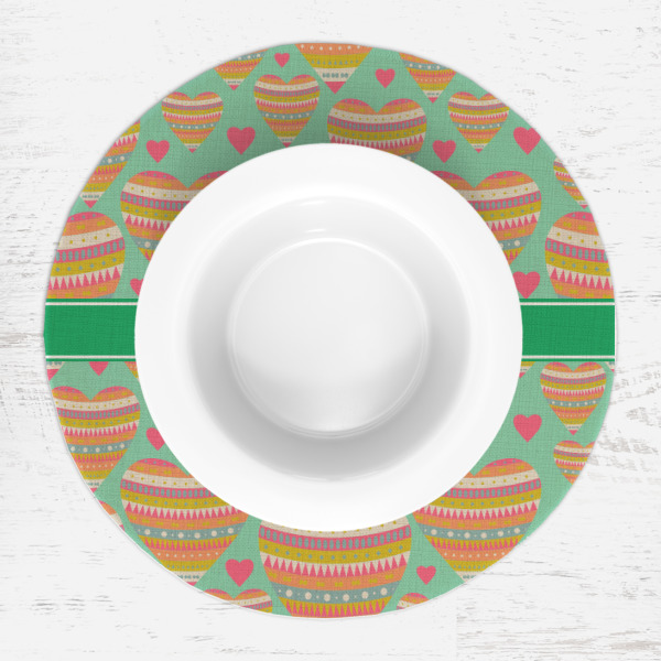 Custom Design - Round Linen Placemats - LIFESTYLE (single)