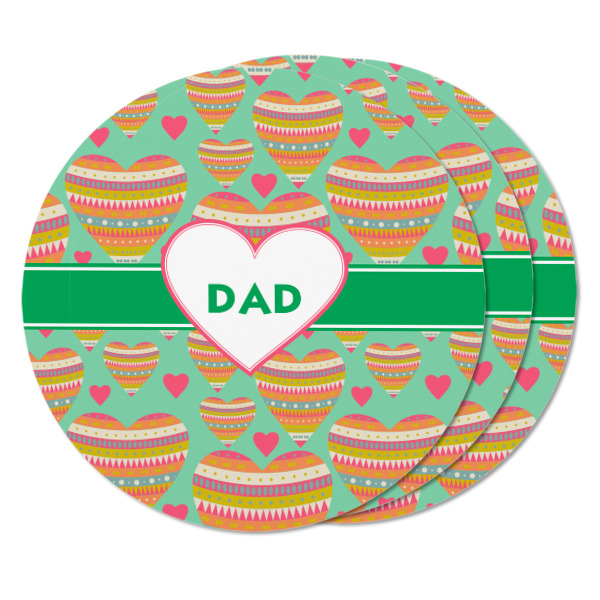Custom Design - Round Fridge Magnet - THREE