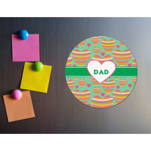 Custom Design - Round Fridge Magnet - LIFESTYLE