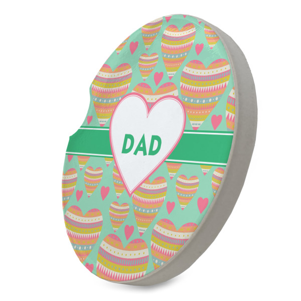 Custom Design - Sandstone Car Coaster - Standing Angle