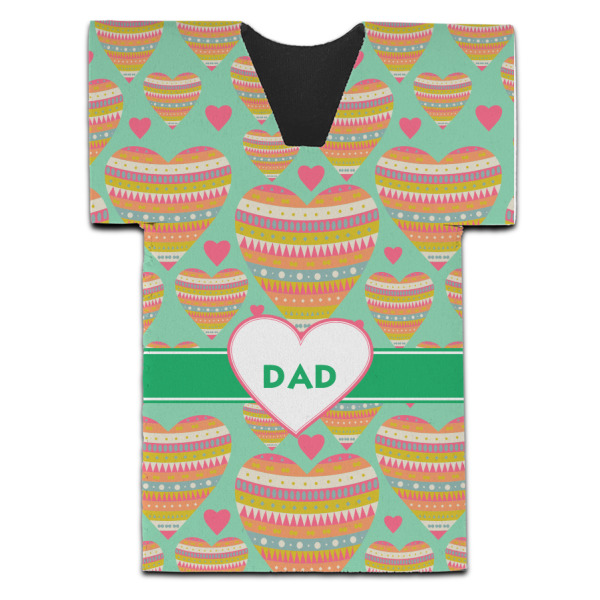 Custom Design - Jersey Bottle Cooler - Set of 4 - FRONT (flat)