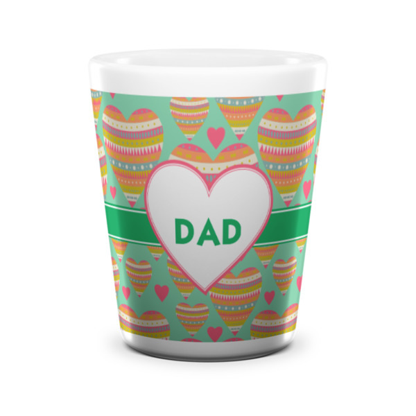 Custom Design - Ceramic Shot Glass - White - Front