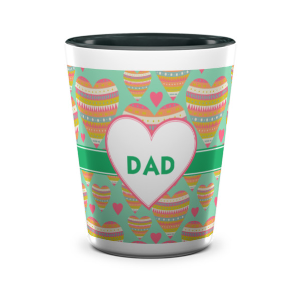 Custom Design - Ceramic Shot Glass - Two Tone - Front