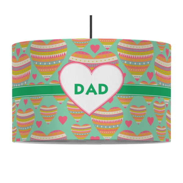 Custom Design - 12" Drum Lampshade - PENDANT (Fabric)