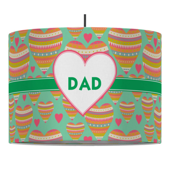 Custom Hearts Drum Pendant Lamp (Personalized)