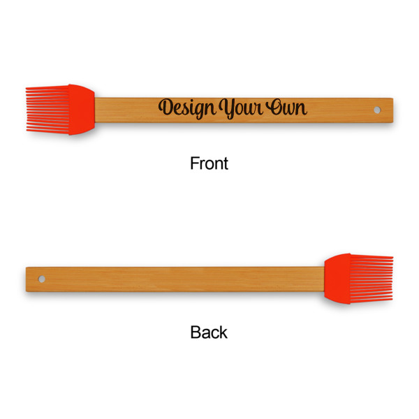 Custom Design - Silicone Brushes - Red - Front & Back