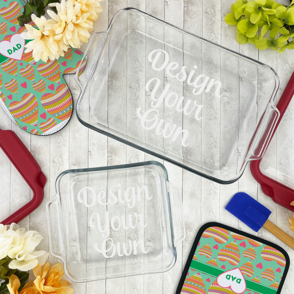 Custom Design - Glass Baking Dish Set - Lifestyle