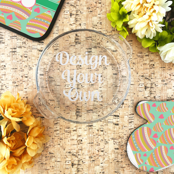 Custom Design - Glass Pie Dish - LIFESTYLE
