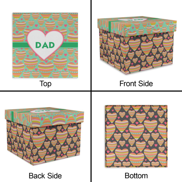 Custom Design - Gift Boxes with Lid - Canvas Wrapped - X-Large - Approval