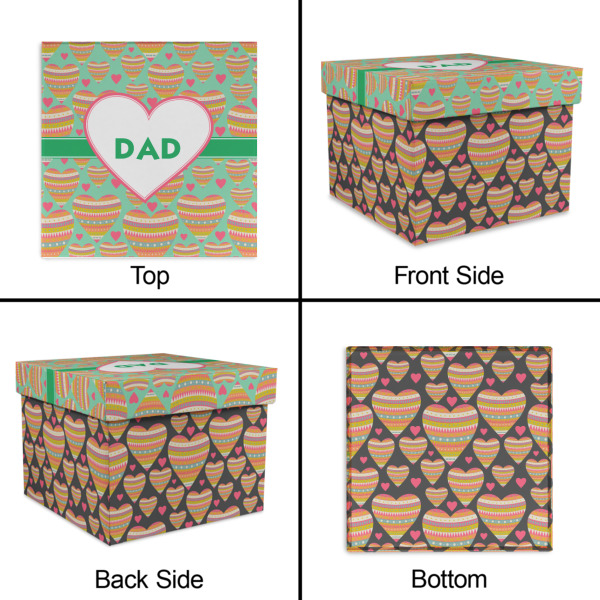 Custom Design - Gift Boxes with Lid - Canvas Wrapped - Large - Approval