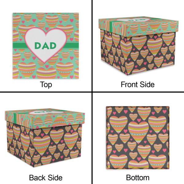 Custom Design - Gift Boxes with Lid - Canvas Wrapped - Small - Approval