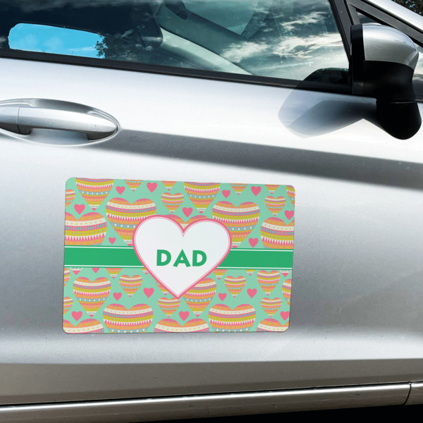Custom Design - Large Rectangle Car Magnets- In Context