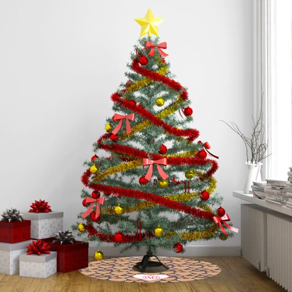 Custom Design - Tree Skirt - In context