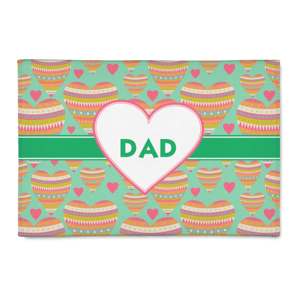 Custom Hearts 2' x 3' Indoor Area Rug (Personalized)