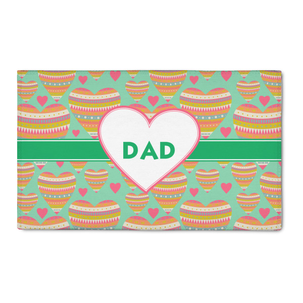 Custom Hearts 3' x 5' Indoor Area Rug (Personalized)