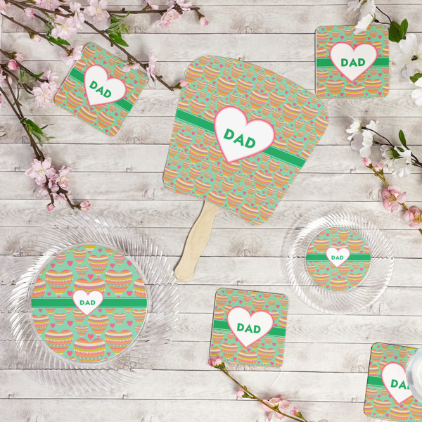 Custom Design - Party Supplies Combination Image - All items - Plates, Coasters, Fans