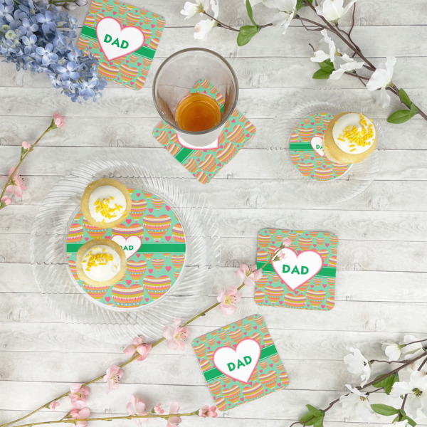 Custom Design - Paper Coasters - In Context