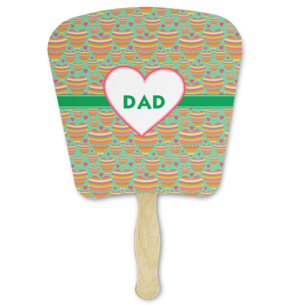 Custom Hearts Paper Fan (Personalized)