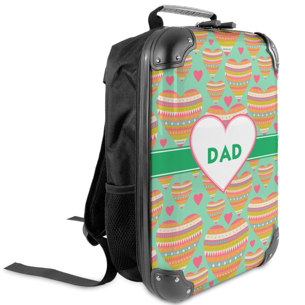 Custom Hearts Kids Hard Shell Backpack (Personalized)