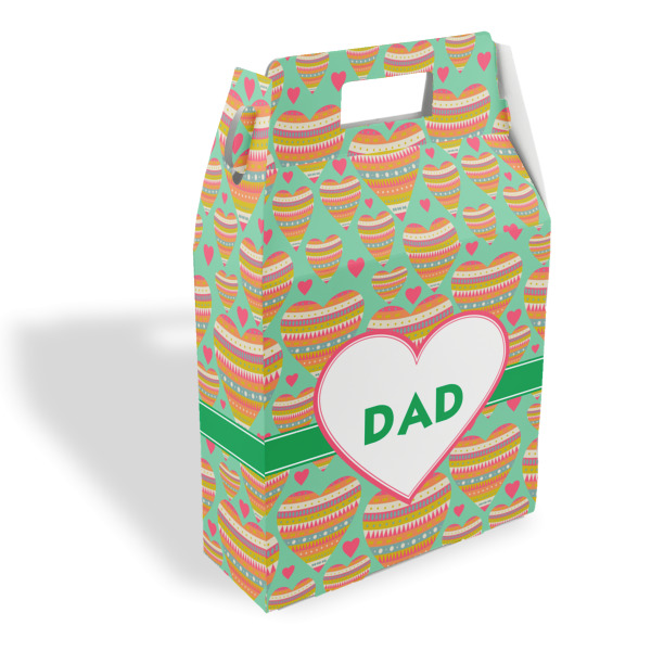 Custom Hearts Gable Favor Box (Personalized)