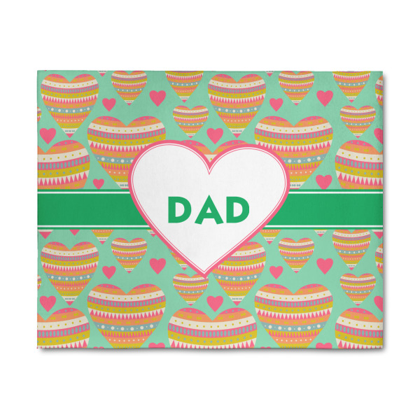 Custom Hearts 8' x 10' Patio Rug (Personalized)