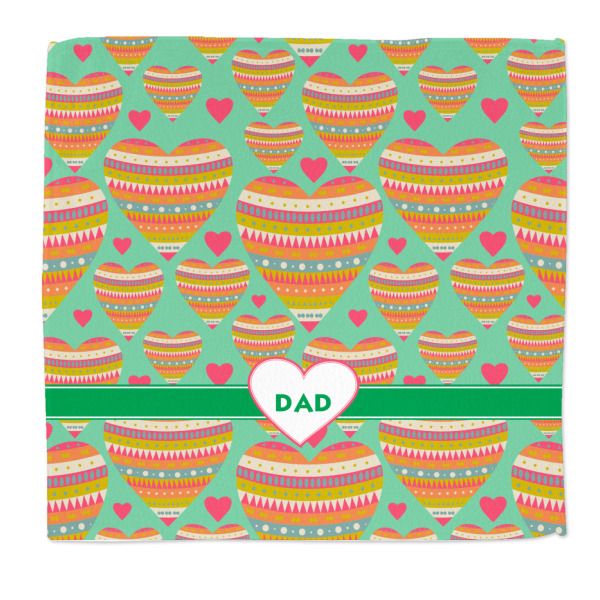 Custom Hearts Microfiber Dish Rag (Personalized)