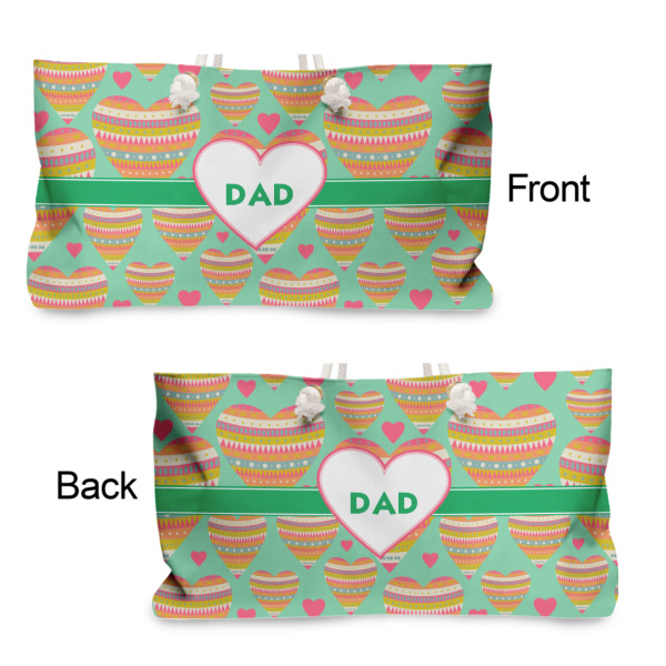 Custom Design - Large Rope Tote - From & Back View