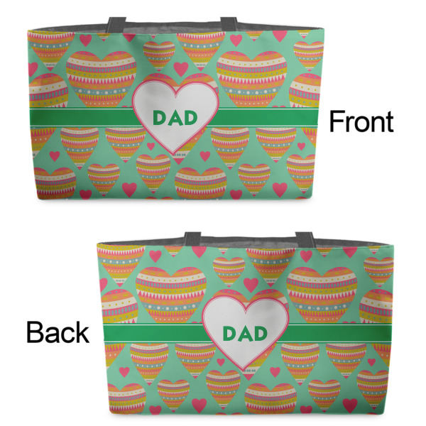 Custom Design - Tote w/Black Handles - Front & Back Views
