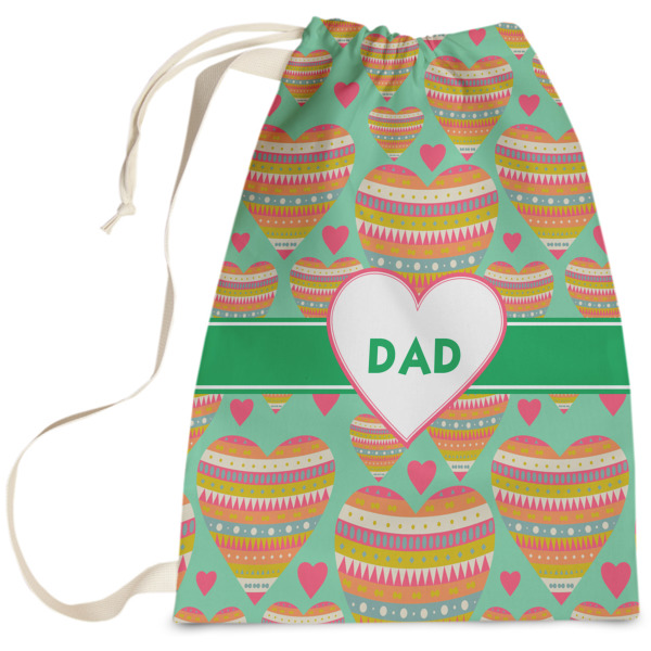 Custom Hearts Laundry Bag (Personalized)