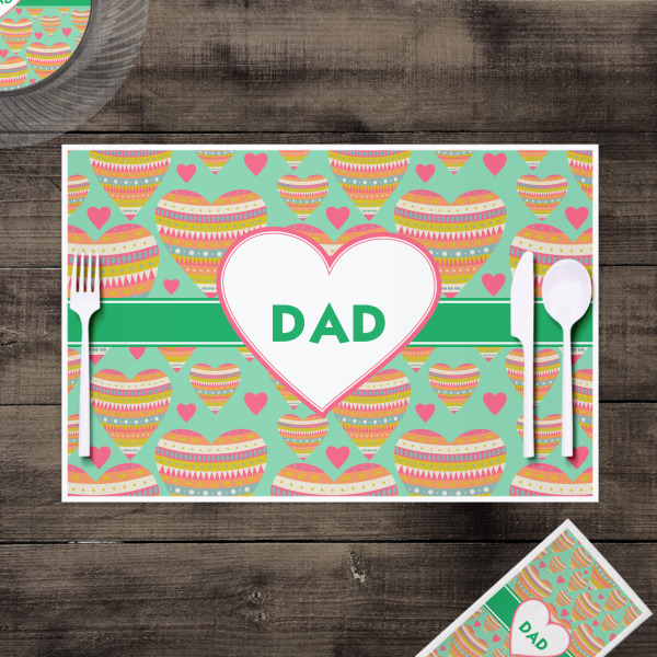 Custom Design - Disposable Paper Placemat - In Context