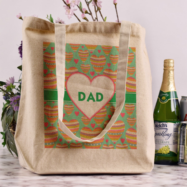 Custom Design - Reusable Cotton Grocery Bag - In Context