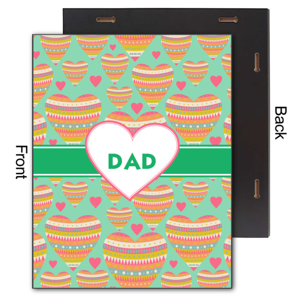 Custom Design - 11x14 Wood Print - Front & Back View