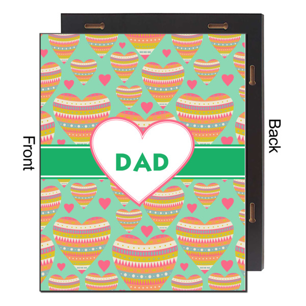 Custom Design - 16x20 Wood Print - Front & Back View