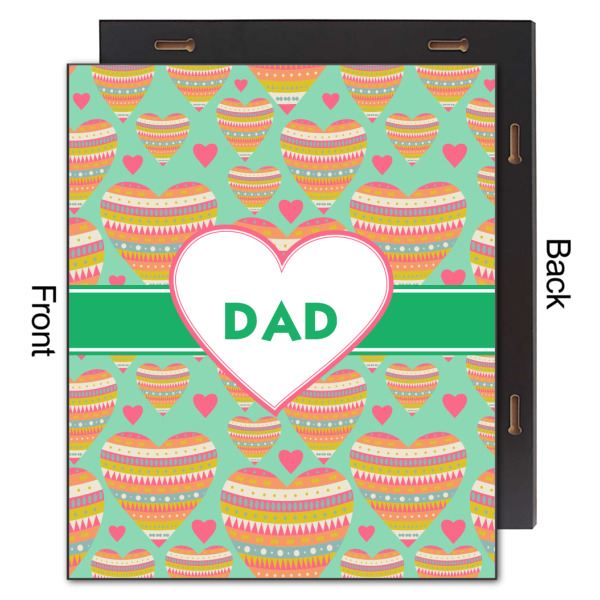 Custom Design - 20x24 Wood Print - Front & Back View