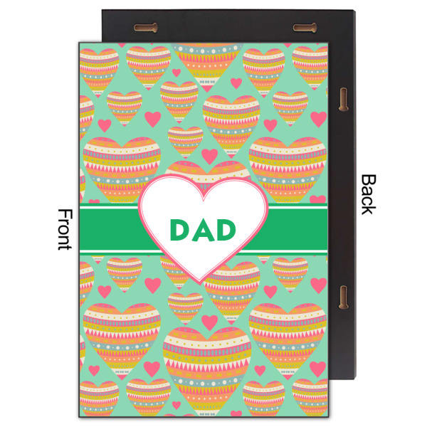 Custom Design - 20x30 Wood Print - Front & Back View