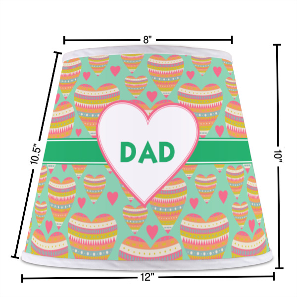 Custom Design - Poly Film Empire Lampshade - Dimensions