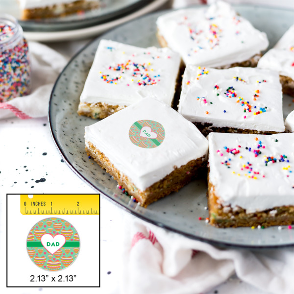 Custom Design - Printed Icing Circle - Small - In Context