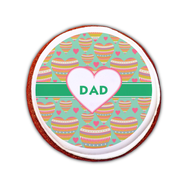 Custom Design - Printed Icing Circle - Small - On Cookie