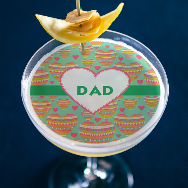 Custom Design - Printed Drink Topper - XLarge - In Context