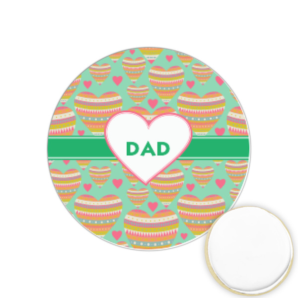 Custom Hearts Printed Cookie Topper - 1.25" (Personalized)
