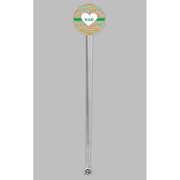 Custom Design - Clear Plastic 7" Stir Stick - Round - Single Stick